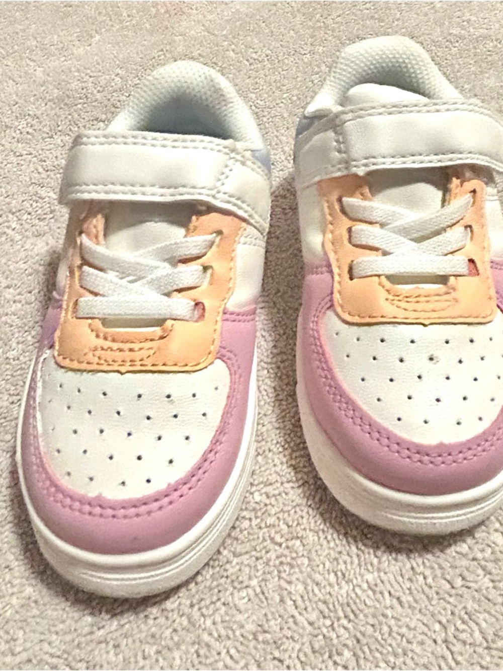 Cat & Jack White, Pink & Peach Kids Sneakers